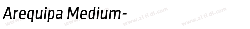 Arequipa Medium字体转换